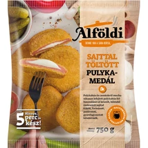 Alföldi sajttal töltött pulyka medál
