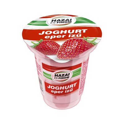 Hazai és Finom eper ízű joghurt 125g
