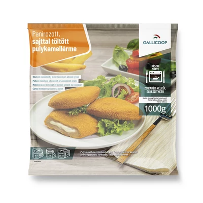 GALLICOOP Sajttal töltött pulykamellérme 1000g